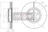 Stabdžių diskas VW P. A4/A5 07-/Q5/A6 09- 320X30 (MAXGEAR) 19-2252