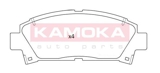Stabdžių trinkelių rinkinys, diskinis stabdys (KAMOKA) JQ101166