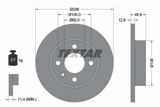 Stabdžių diskas (TEXTAR) 92090200