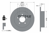 Stabdžių diskas (TEXTAR) 92108400