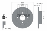 Stabdžių diskas (TEXTAR) 92075303