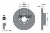 Stabdžių diskas (TEXTAR) 92090300