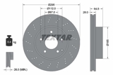 Stabdžių diskas (TEXTAR) 92165003