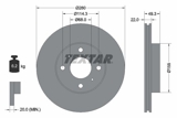 Stabdžių diskas (TEXTAR) 92109300