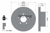 Stabdžių diskas (TEXTAR) 92113500