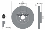 Stabdžių diskas (TEXTAR) 92168203