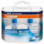 H4 OSRAM COOL BLUE HYPER+, +50% daugiau šviesos 60w / 55w12V