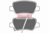 Stabdžių trinkelių rinkinys, diskinis stabdys (KAMOKA) JQ101129