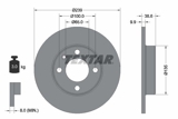 Stabdžių diskas (TEXTAR) 92009303