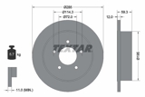 Stabdžių diskas (TEXTAR) 92194003