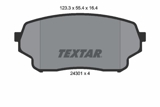 Stabdžių kaladėlės (TEXTAR) 2430101
