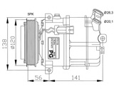 Kompresorius, oro kondicionierius (NRF) 32117G