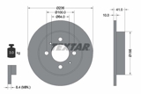 Stabdžių diskas (TEXTAR) 92128600
