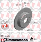 Stabdžių diskas (ZIMMERMANN) 155.3904.20