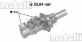 Pagrindinis stabdžių cilindras (METELLI) 05-0691