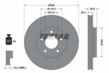 Stabdžių diskas (TEXTAR) 92116003