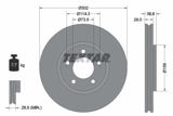 Stabdžių diskas (TEXTAR) 92108200