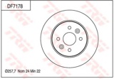 Stabdžių diskas (TRW) DF7178