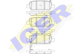 Stabdžių trinkelės Nissan X-TRAIL 01> galinio (ICER) 181509