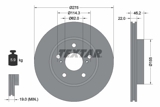 Stabdžių diskas (TEXTAR) 92163803