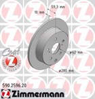 Stabdžių diskas (ZIMMERMANN) 590.2596.20
