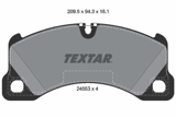 Stabdžių kaladėlės (TEXTAR) 2455301