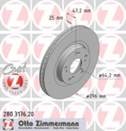 Stabdžių diskas (ZIMMERMANN) 280.3176.20