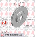 Stabdžių diskas (ZIMMERMANN) 250.1365.20