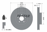Stabdžių diskas (TEXTAR) 92163503