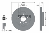 Stabdžių diskas (TEXTAR) 92186903