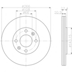 Stabdžių diskas (HELLA PAGID) 8DD 355 102-051