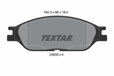 Stabdžių kaladėlės (TEXTAR) 2363501