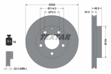 Stabdžių diskas (TEXTAR) 92062000