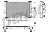 Radiatorius, variklio aušinimas (DENSO) DRM33011
