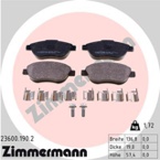 Stabdžių trinkelių rinkinys, diskinis stabdys (ZIMMERMANN) 23600.190.2