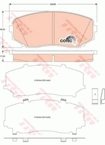 COTEC Bremsekloss sett (TRW) GDB3471