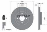 Stabdžių diskas (TEXTAR) 92100903
