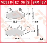 Stabdžių kaladėlės (TRW) MCB615EC