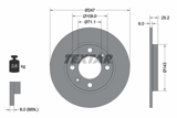 Stabdžių diskas (TEXTAR) 92055003