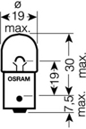 Kvēlspuldze, Pagriezienu signāla lukturis (OSRAM) 5009