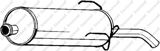 Galinis duslintuvas (BOSAL) 190-807