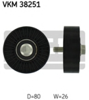 Kreipiantysis skriemulys, V formos rumbuotas diržas (SKF) VKM38251