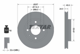Stabdžių diskas (TEXTAR) 92130800