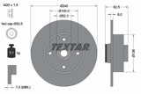 Stabdžių diskas (TEXTAR) 92154400