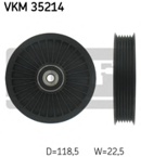 Kreipiantysis skriemulys, V formos rumbuotas diržas (SKF) VKM35214