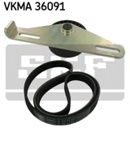 V formos rumbuotas diržas, komplektas (SKF) VKMA 36091