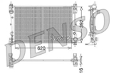 Radiatorius, variklio aušinimas (DENSO) DRM09115