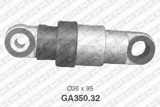Įtempiklio skriemulys, v formos rumbuotas diržas (SNR) GA350.32