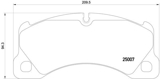 Stabdžių trinkelių rinkinys, diskinis stabdys (BREMBO) P65021