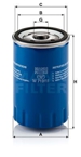 Alyvos filtras (MANN-FILTER) W719/11
